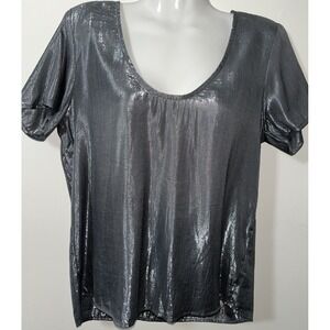 Velvet By Graham &‎ Spencer Women's Top XS Metallic Party Bling